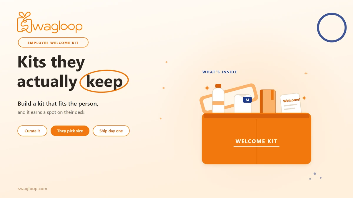 welcome kit for employee in corporate from Swagloop