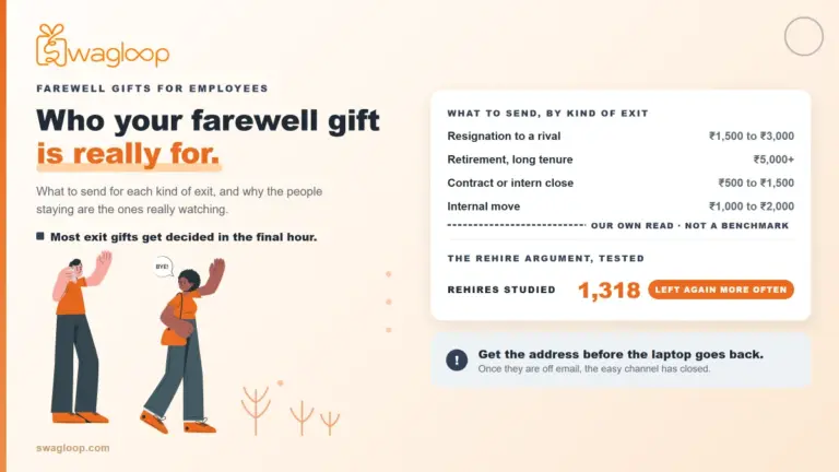 what are the farewell gift options for corporate employee